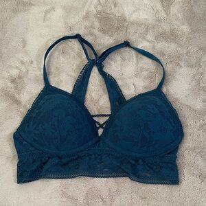 Victoria's Secret Deep Blue Lace Bralette